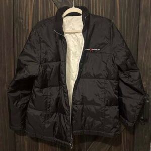 ZeroXposur Women's Large Ski Jacket Reversible Black White Jacket